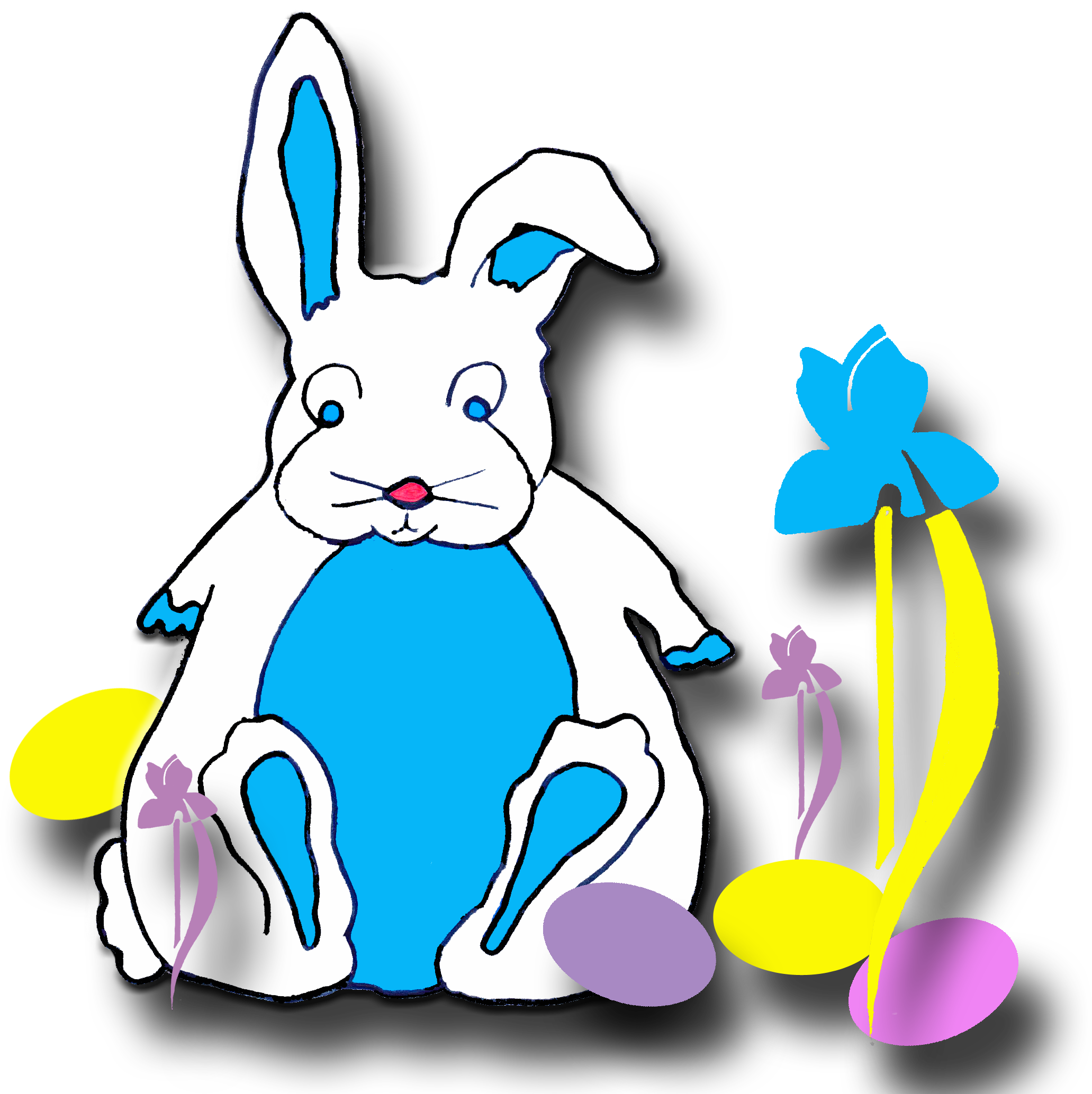 Easter Parade - Easter Bunny Canvas Bag, Adult Unisex, Natural (2174x2423)