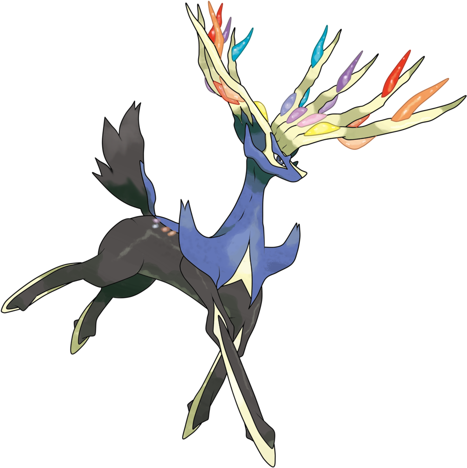 Xerneas By Theangryaron Fan Art Digital Art Drawings - Xerneas Jpg (1024x997)