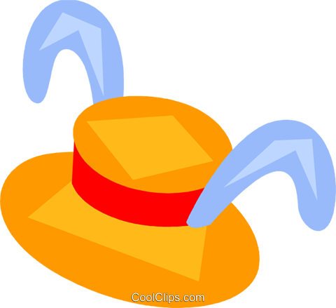 Easter Hat Royalty Free Vector Clip Art Illustration - Easter Hat Clipart (764x700)