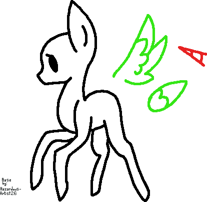 Chibi Pony Base By Vo - Pony Adopts Base (414x403)