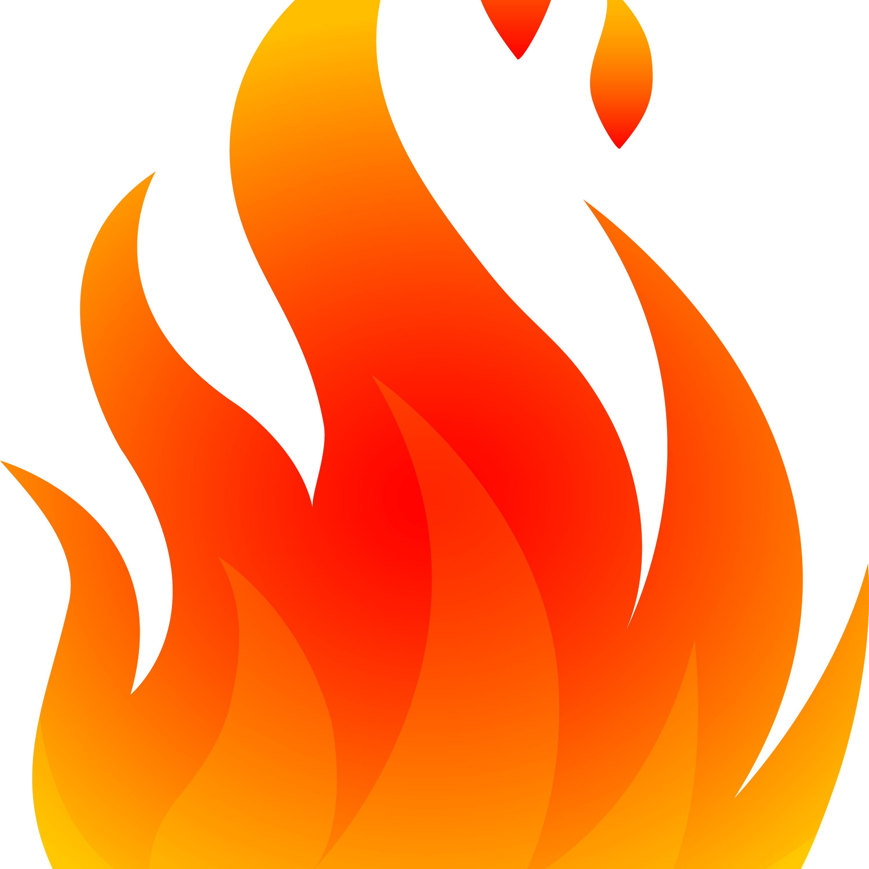 Vector Clipart Of A Camp Fire Burning On Logs - Cartoon Fire Transparent Background (3000x3000)