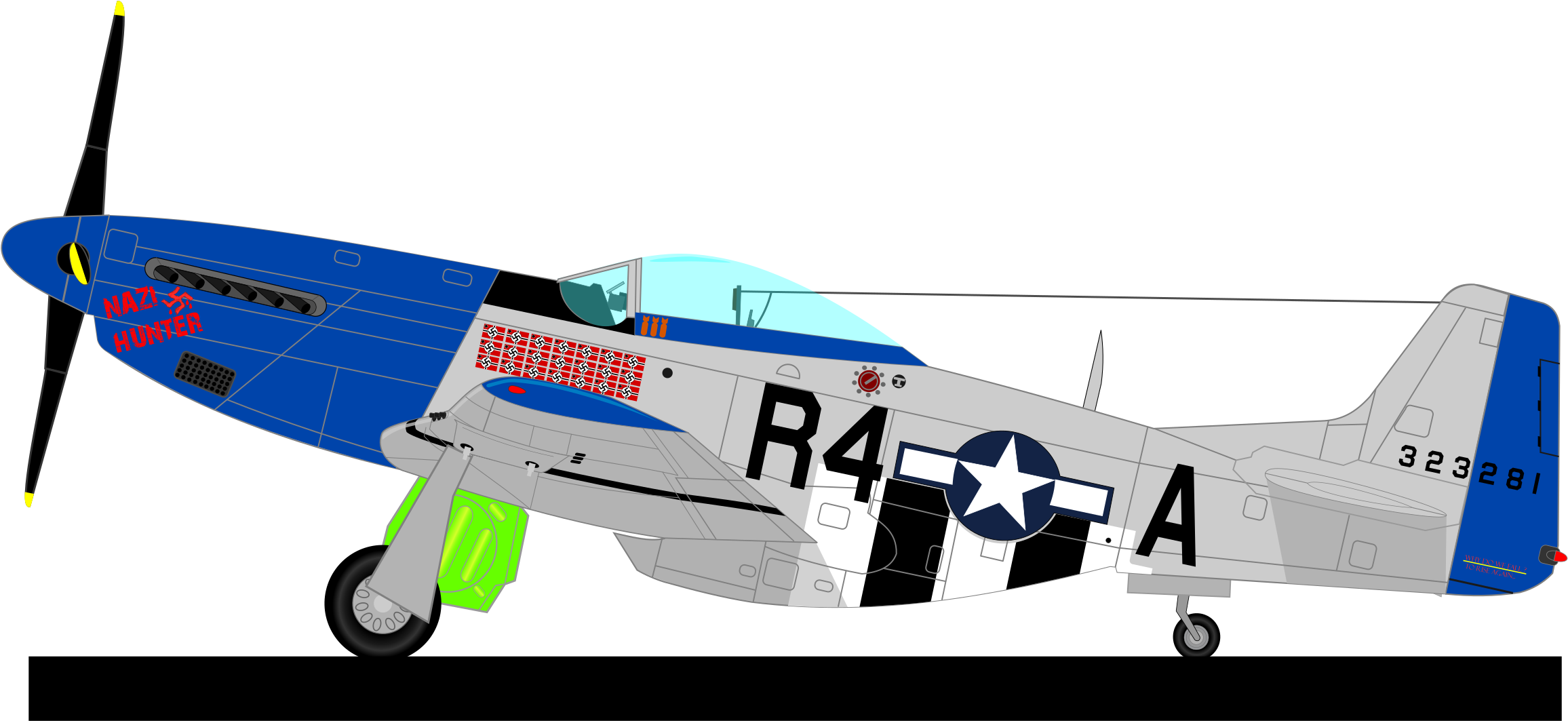 Aviation Clipart Ww2 Plane - Ww2 Planes American Clipart (970x750)