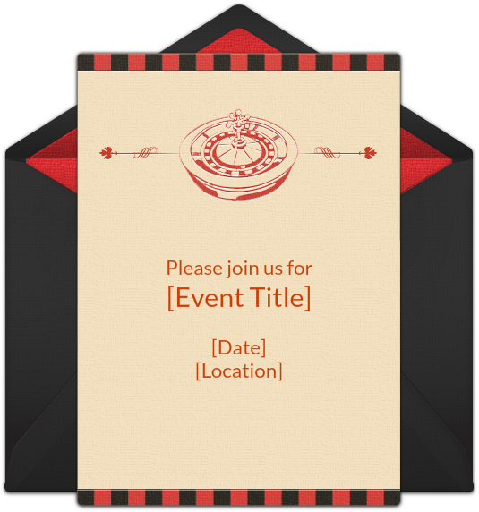 Free Roulette Invitations - Christmas Day (650x650)