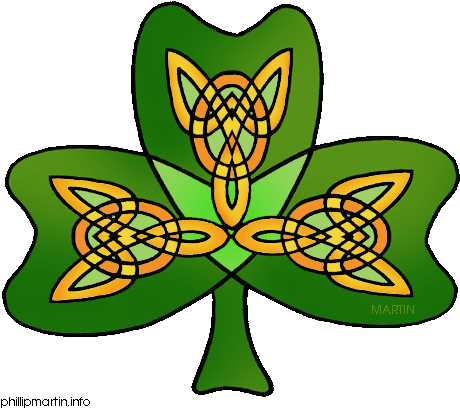The Homeschool Den St Patrick S Day Units Free Downloads - Shamrock Clip Art Free (495x450)