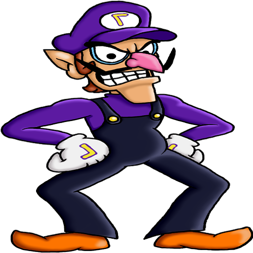 The Waluigi Spray Pack - Waluigi Cartoon (512x512)