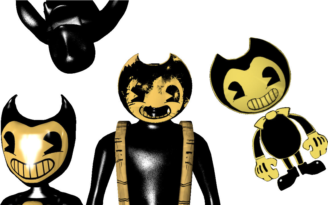Super Bendy Pack C4d Download By Finnfin - Bendy And The Ink Machine Crop Top. (1280x720)