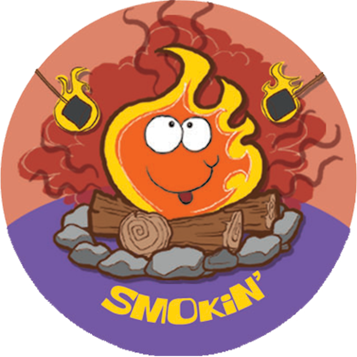 More Views - Scratch-n-sniff Stickers- Campfire (1512x1512)