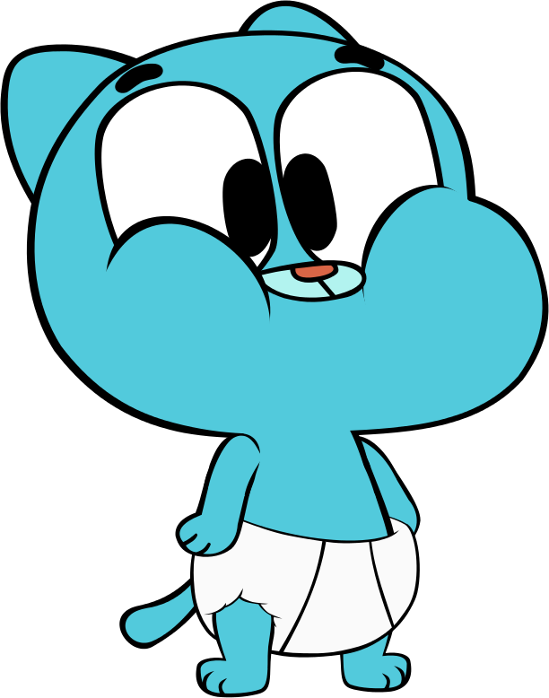 Baby Gumball V2 By Megarainbowdash2000 - The Amazing World Of Gumball (612x778)