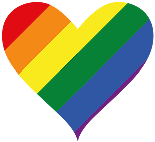 Download - Heart Gay Pride Flag (349x349)