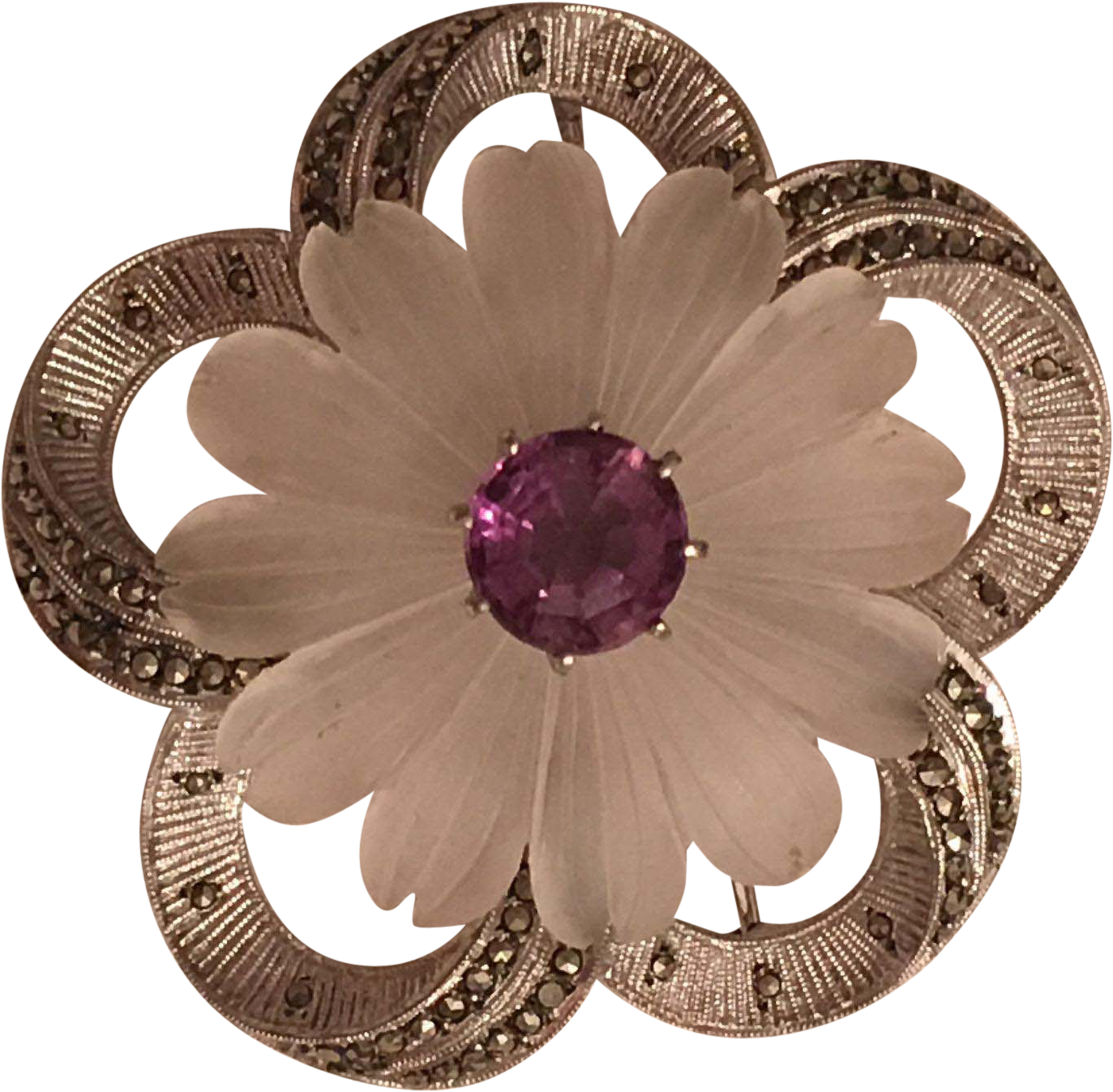 Vintage German Art Deco Theodor Fahrner Sterling Silver - Gerbera (1372x1372)