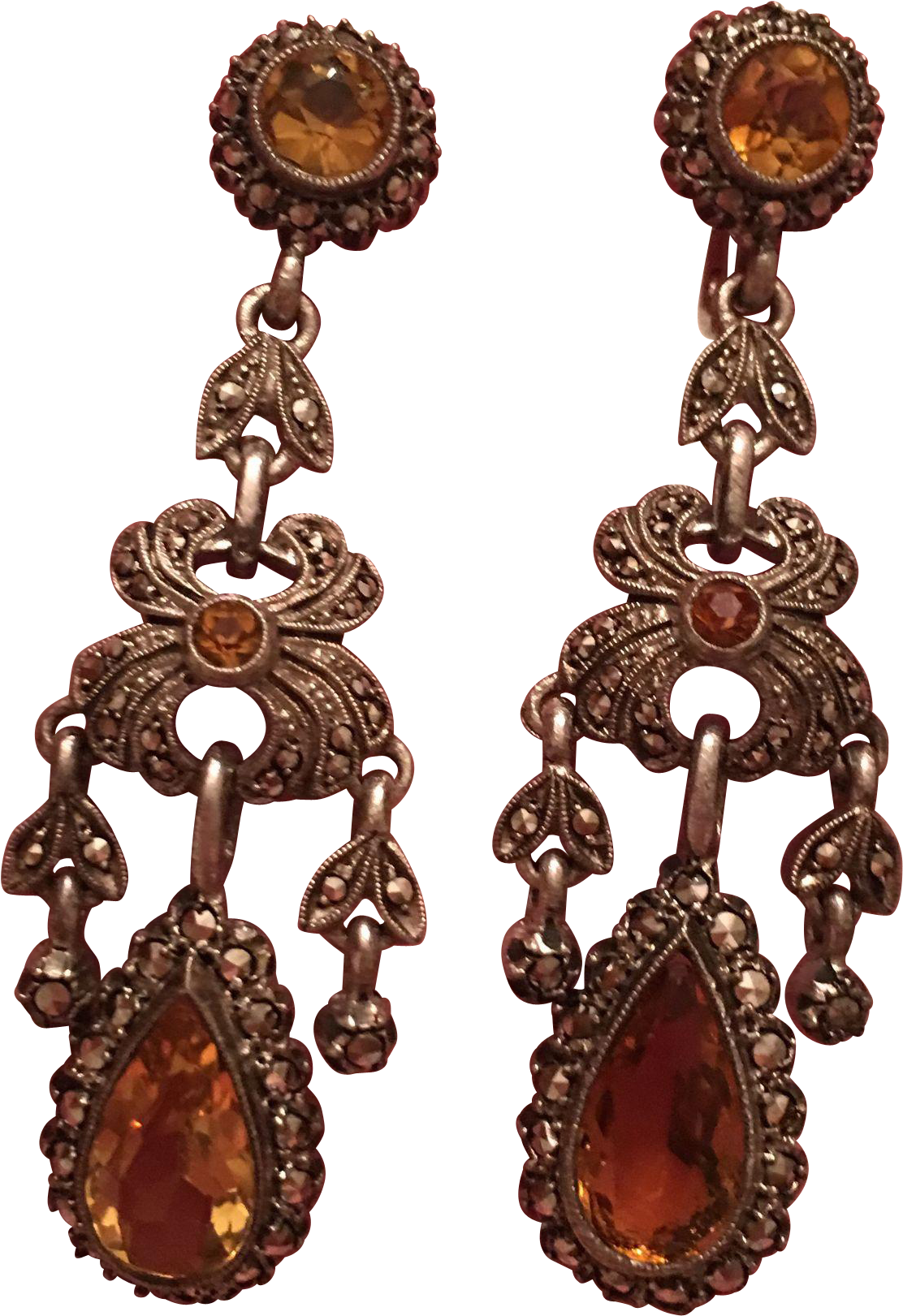 Vintage German Art Deco Theodor Fahrner Sterling Silver - Earrings (1620x1620)