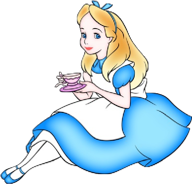 Elegant Cartoon Of Alice In Wonderland Alice In Wonderland - Alice In Wonderland Cartoon Drawing (400x400)