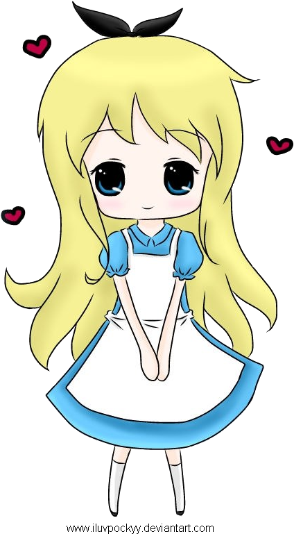 Chibi Alice In Wonderland Bunny - Alice In The Wonderland Chibi (736x808)