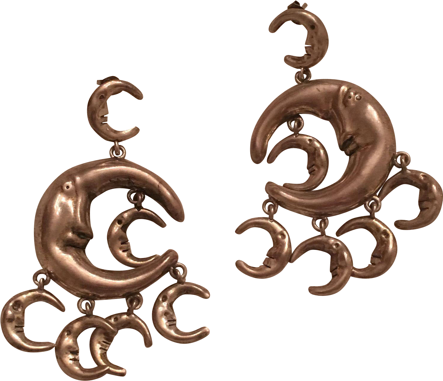 Vintage Sterling Silver Taxco Mexico Man In The Moon - Earrings (1488x1488)