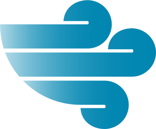 Abstract Wind Symbol Public Domain Vectors Rh Publicdomainvectors - Wind Icon Png (500x413)