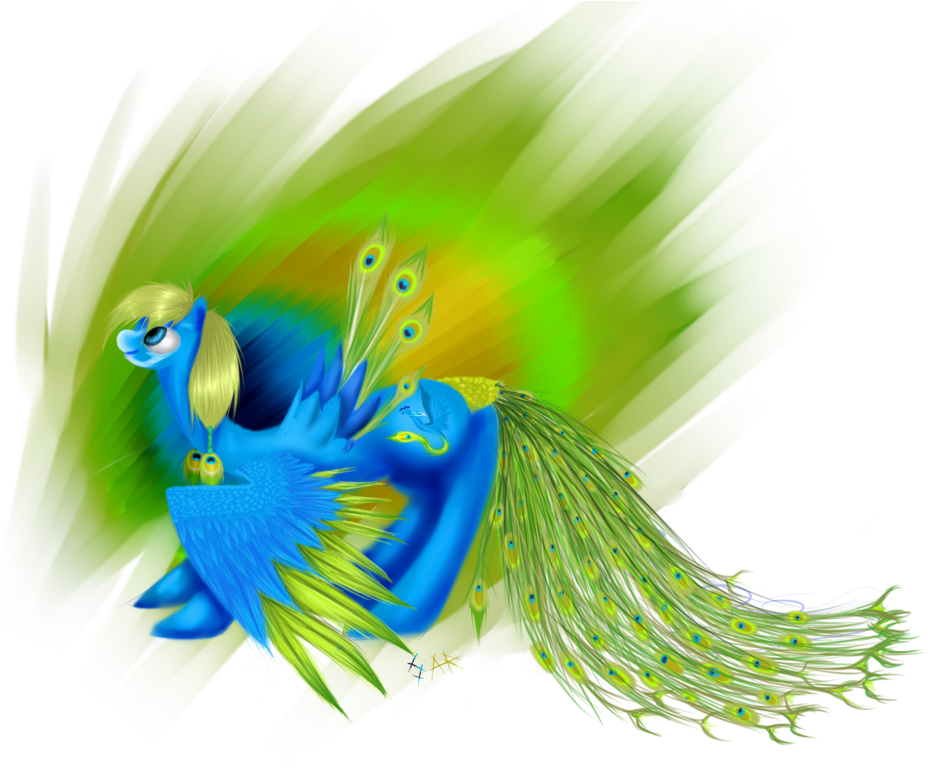 Peacock Phoenix By Inkfire-rainbowprism - Phoenix Peacock (1024x768)