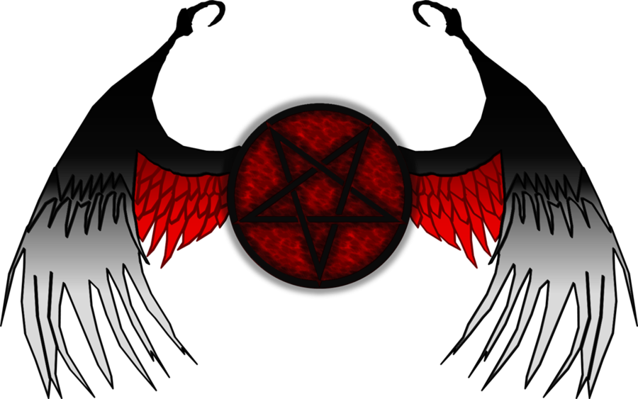 Dark Angel Drawing Dark - Fallen Angel Logo (900x563)