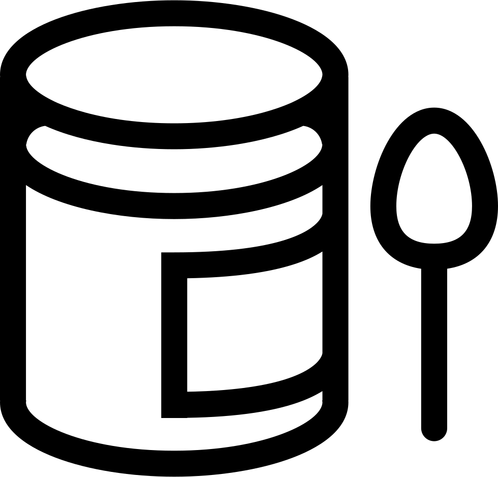 Baby Puree Pot And A Spoon Svg Png Icon Free Download - Puree Icon (980x938)