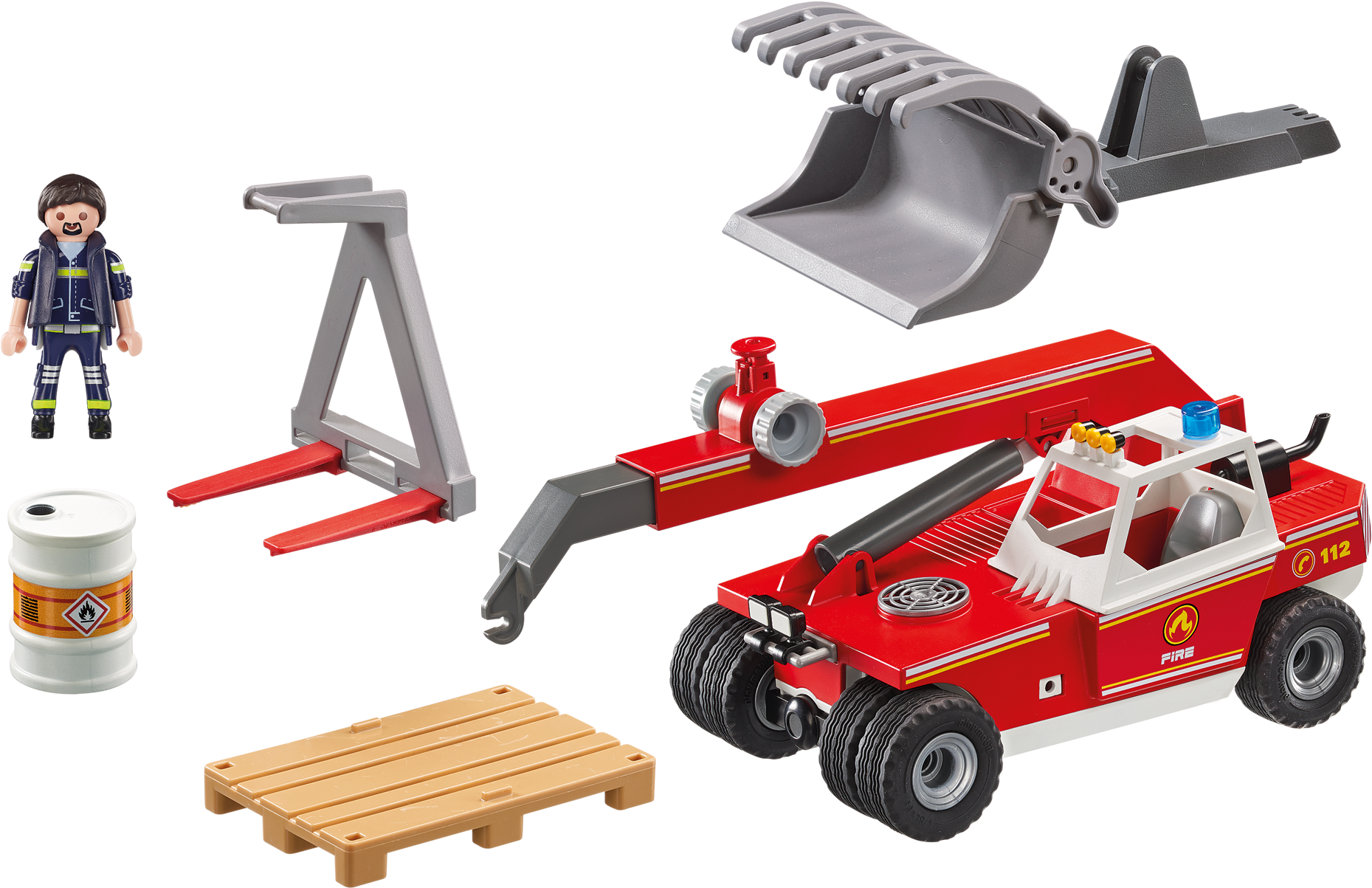 Fire Crane - Playmobil (2000x1400)