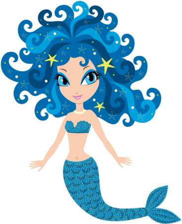 Blue Mermaid Wheelchair Costume Child's - Mermaid Cartoon (480x480)