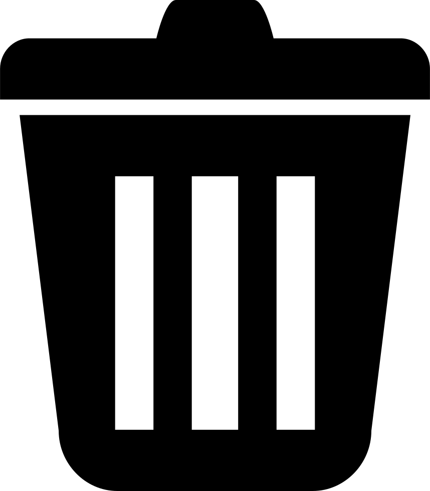 Png File - Waste Bin Icon (858x980)