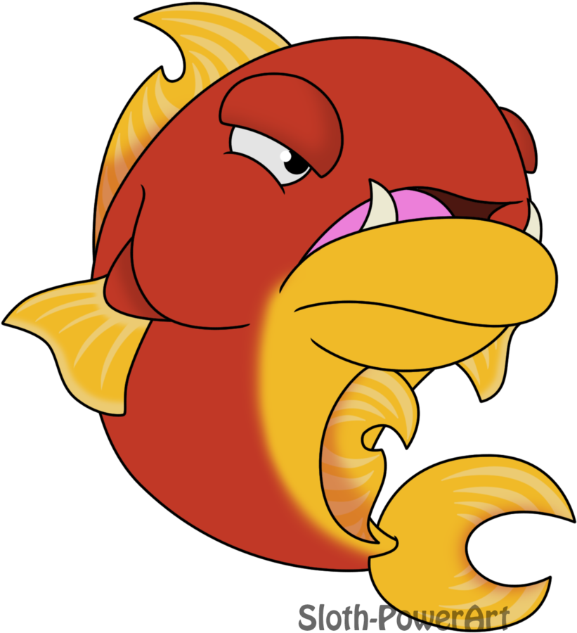 Angry Fish By Sloth-power - Digital Art (1200x1200)