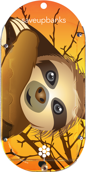 Sloth Bank - Cartoon (386x600)