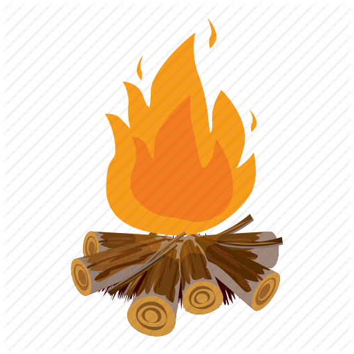 Campfire, Cartoon, Fire, Flame, Heat, Hot, Outdoor - Campfire, Cartoon, Fire, Flame, Heat, Hot, Outdoor (512x512)