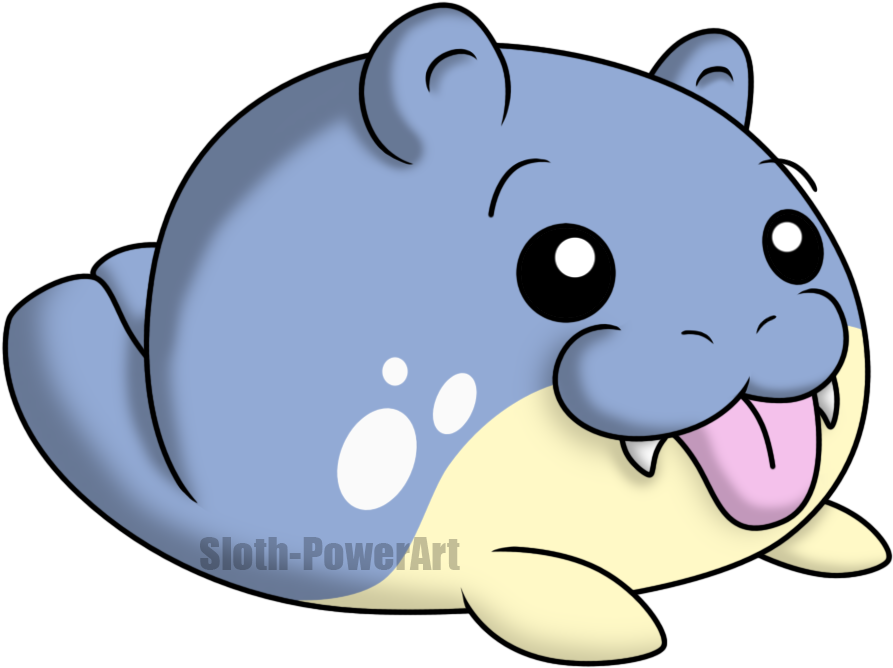 Silly Spheal By Sloth-power - Cartoon (937x709)