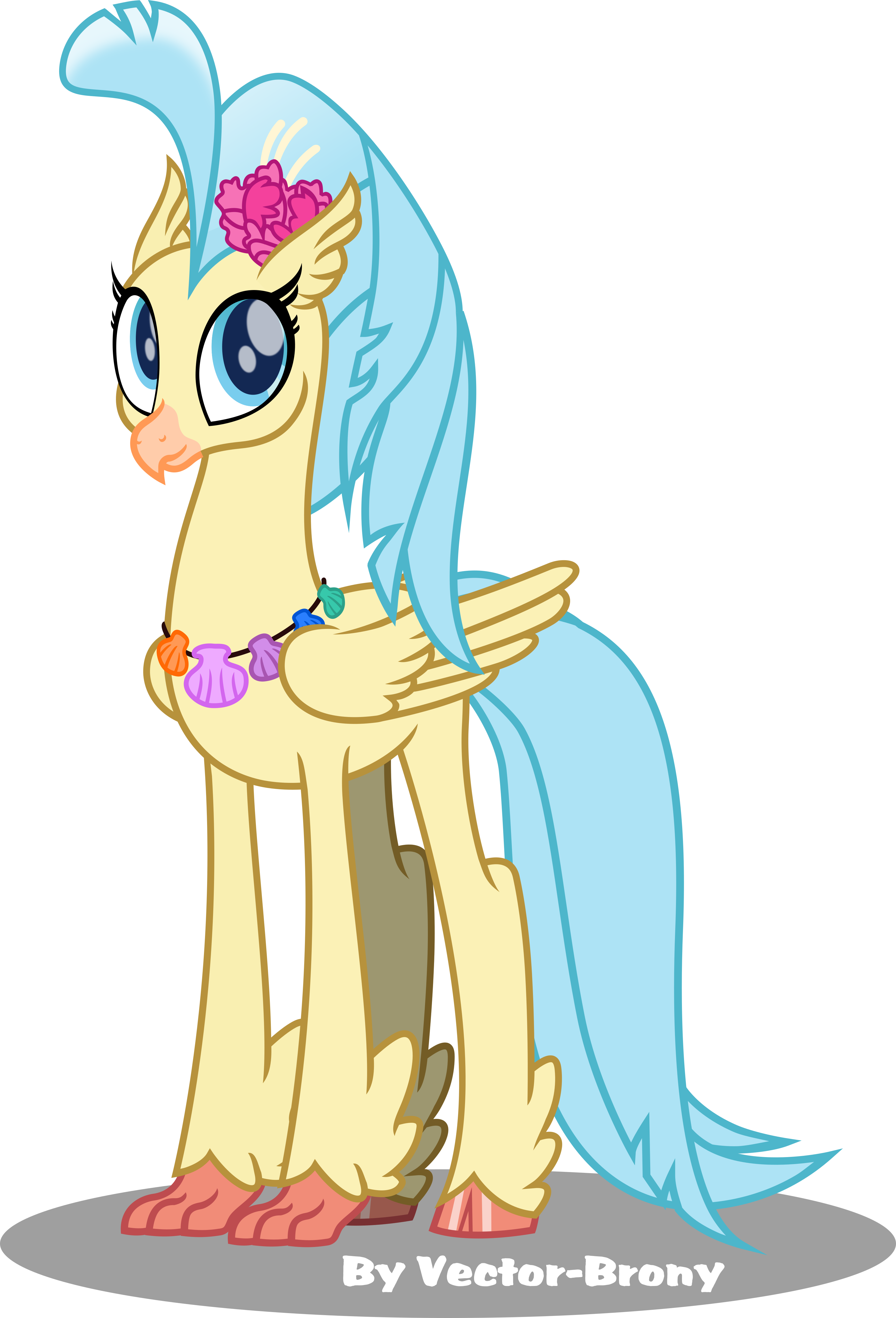 Princess Skystar By Vector Brony Princess Skystar By - Hippogriff My Little Pony Movie (3470x5103)