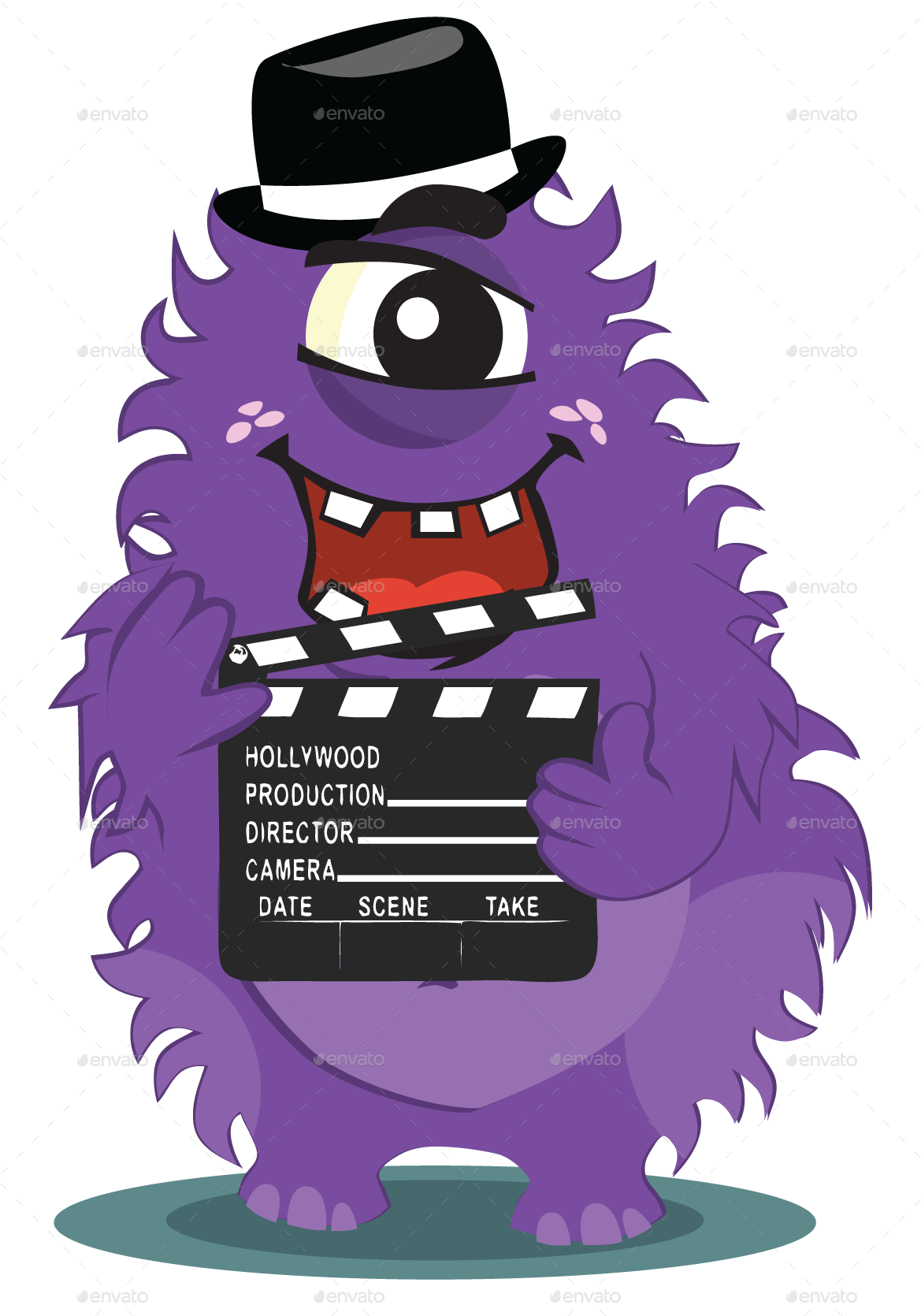 A Pack Of Monsters - Cartoon (1181x1676)