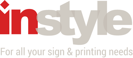 Instyle For All Your Sign & Printing Needs Logo - Instyle Signs & Graphics (539x237)
