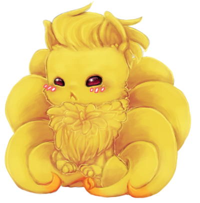 9 Tails Pokemon Evolution Images - Teddy Bear (414x420)
