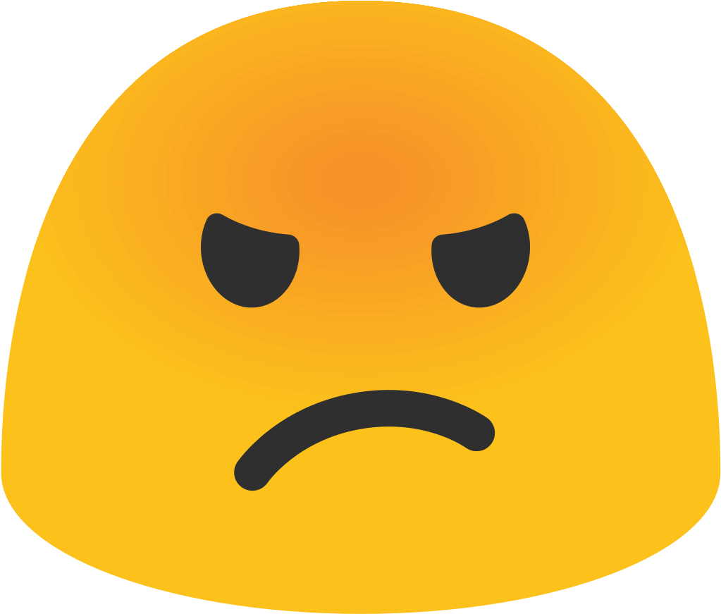 Android Marshmallow Android Nougat Emoji Android Oreo - Anger Emoji (1024x1024)