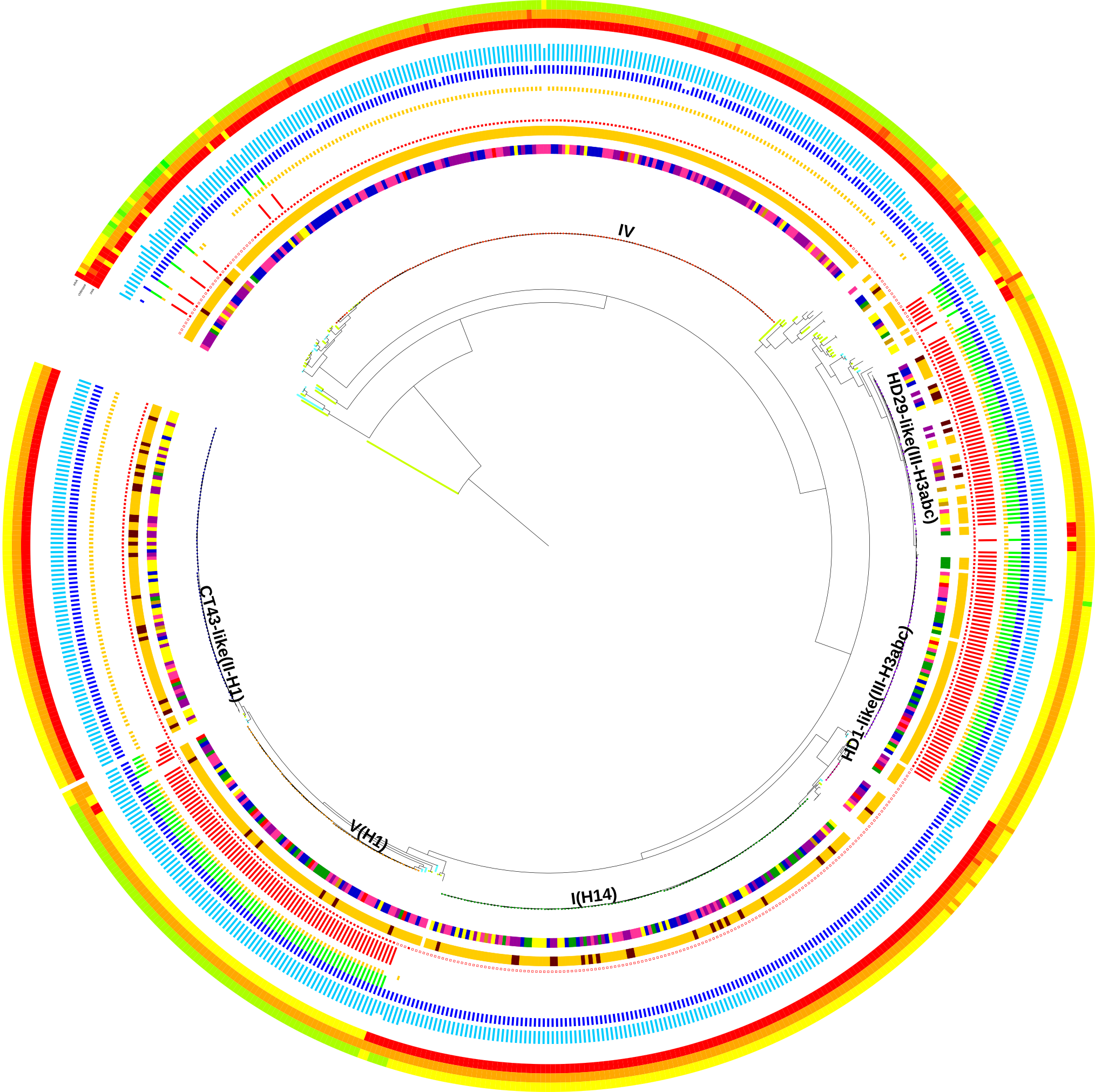 Colored Strips , Binary (red Squares), Followed By - Circle (2028x2023)