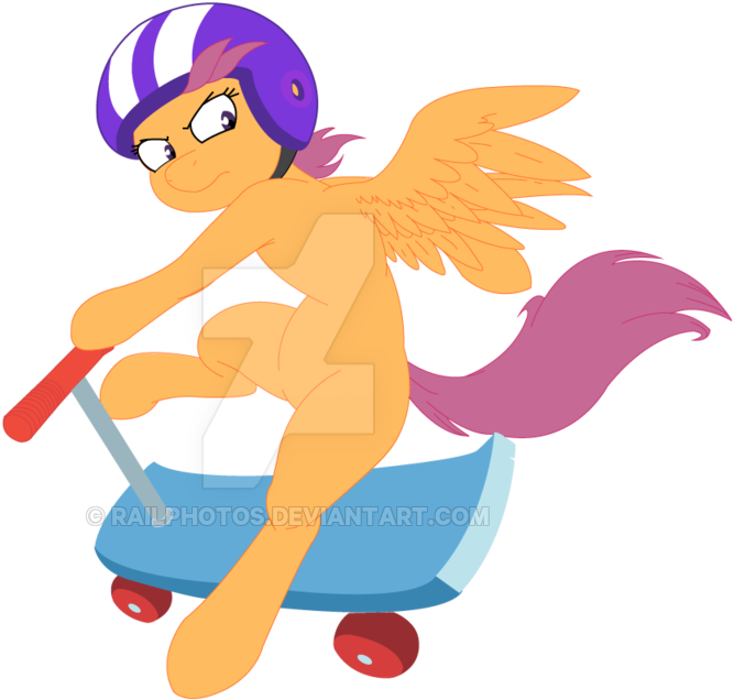 Scoot Or Die Vector By Railphotos - Cartoon (1024x640)