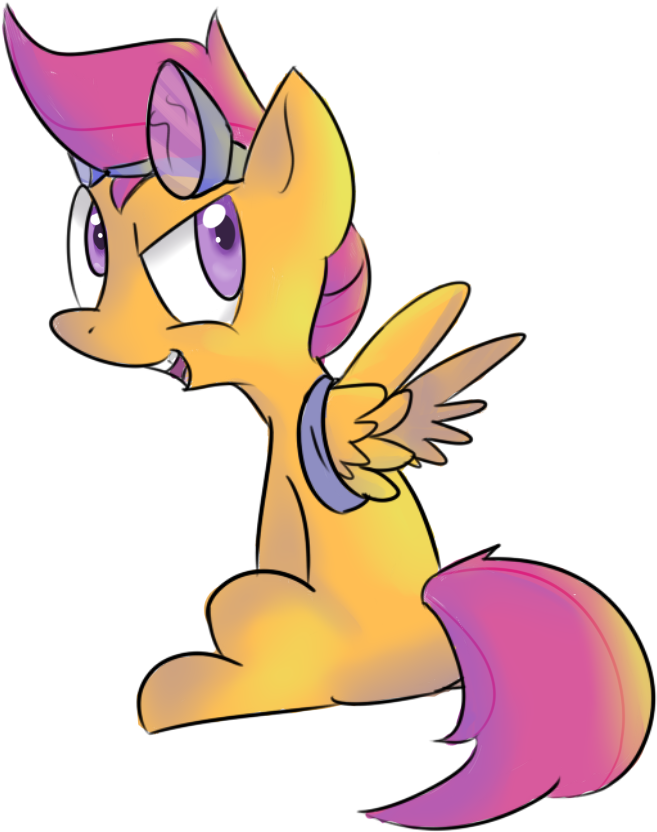 Spanish-scoot, Female, Filly, Goggles, Pegasus, Pony, - Cartoon (1000x1000)
