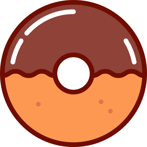 Doughnut Scalable Vector Graphics Icon - Bagel Cartoon Png (512x512)