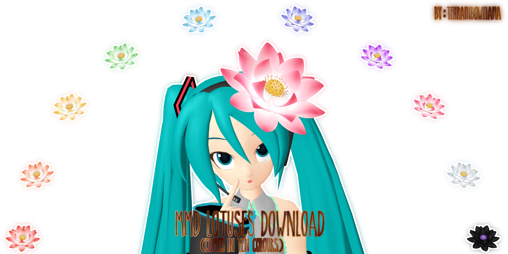 Mmd Hair Flower (2000x1000)