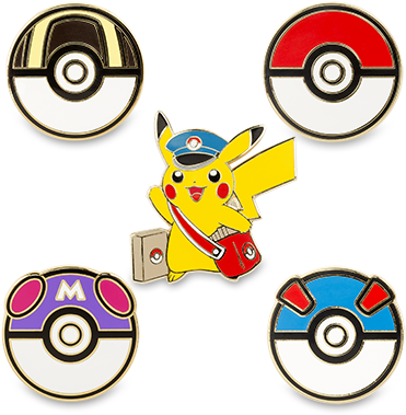 Lanyard Starter Set Sd Pikachu Poke Balls - Pokemon Lanyard Pins (430x430)