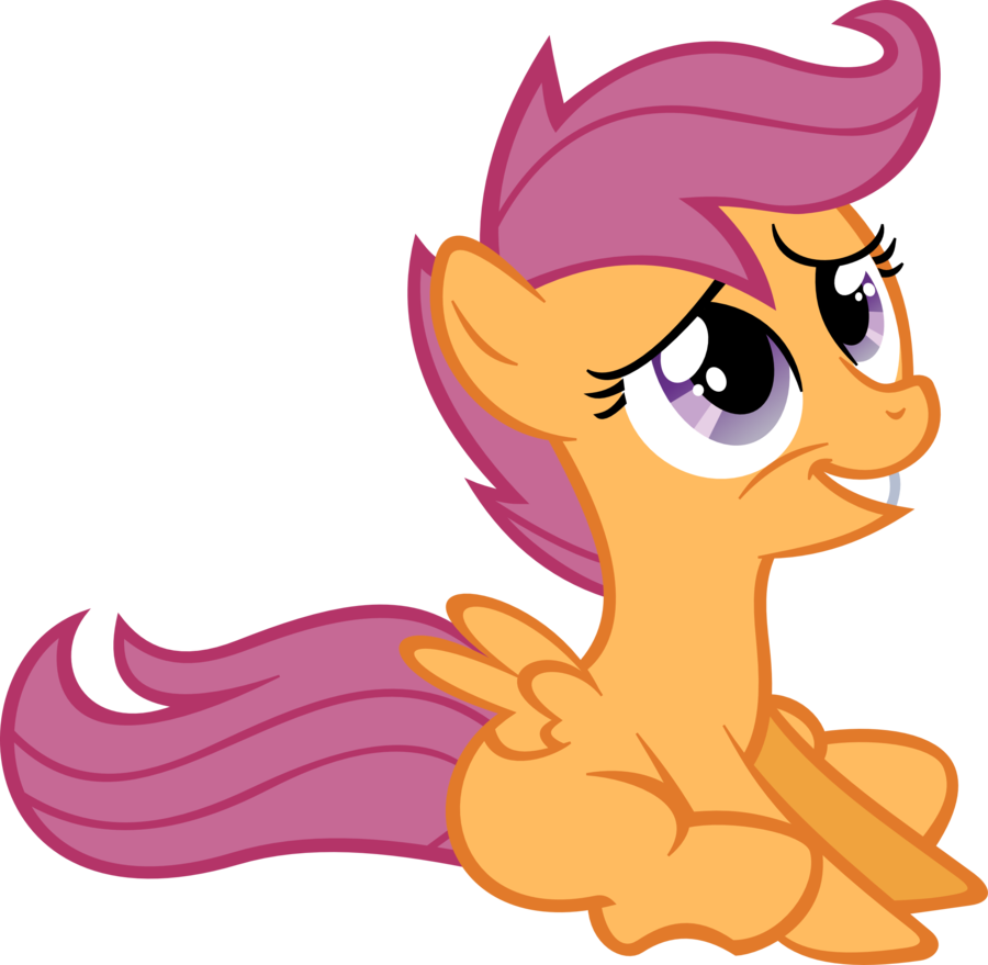 Sitting Scootaloo - Pony Friendship Is Magic Scootaloo (900x879)