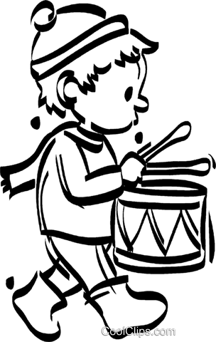 Drummer Boy Clipart 5 By Erica - Little Drummer Boy Clipart (304x480)