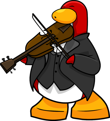 Band Practice Postcard 1 - Violin (438x480)