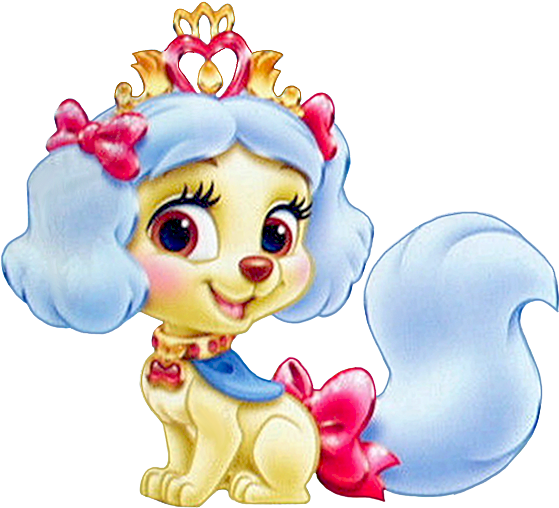 Puppy Clipart Princess - Snow White's Palace Pets (573x522)
