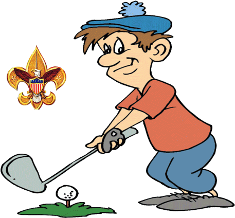 Beautiful Cartoon Golfer Cartoon Golfer Clipart Best - Boy Scouts Of America (494x441)