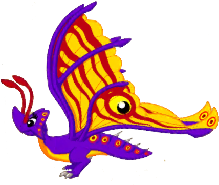 Who Is In The Tribal Games - Dragon City Butterfly Dragon (450x376)