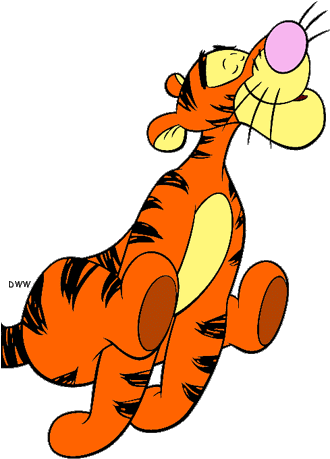 Free Tigger Wallpaper Postcard Free Tigger Wallpaper - Tigger Bouncing Png (332x478)