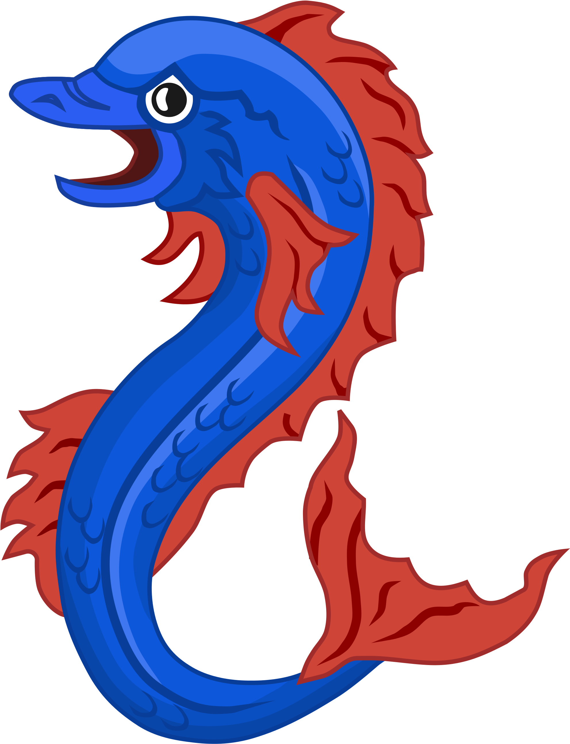 Cartoon Dolphin Clipart 18, Buy Clip Art - Coat Of Arms Dolphin (2000x2620)