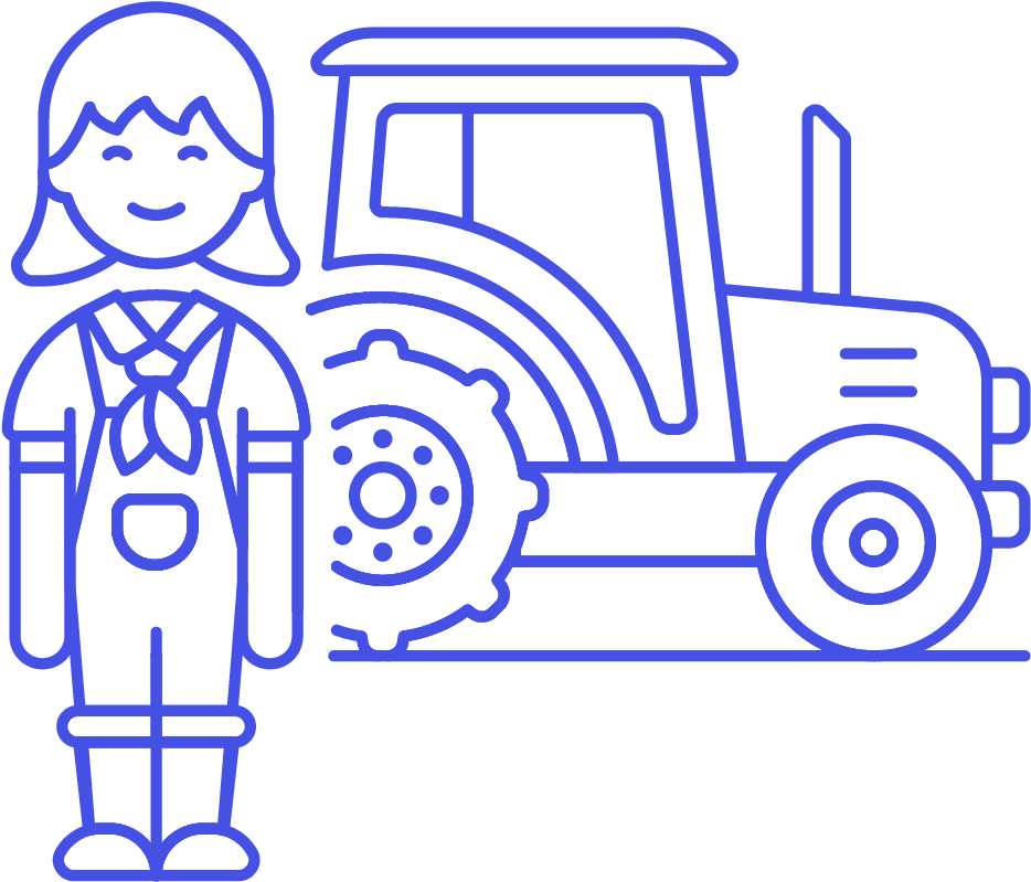 46 Farmer Tractor Female Asian - 46 Farmer Tractor Female Asian (1025x1148)