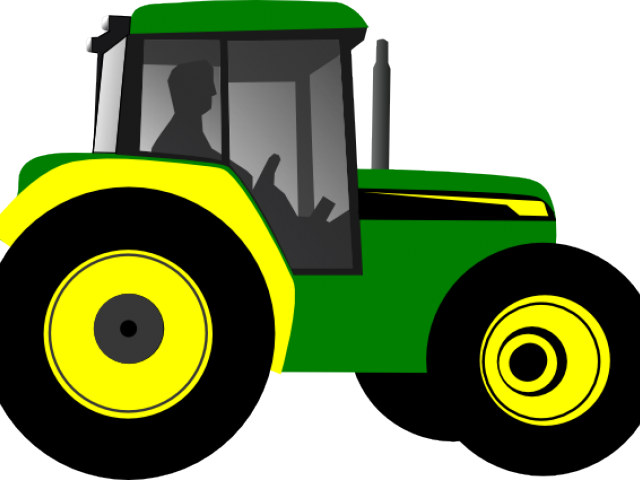 Tractor Cliparts - Tractor With Trailer Clipart (640x480)